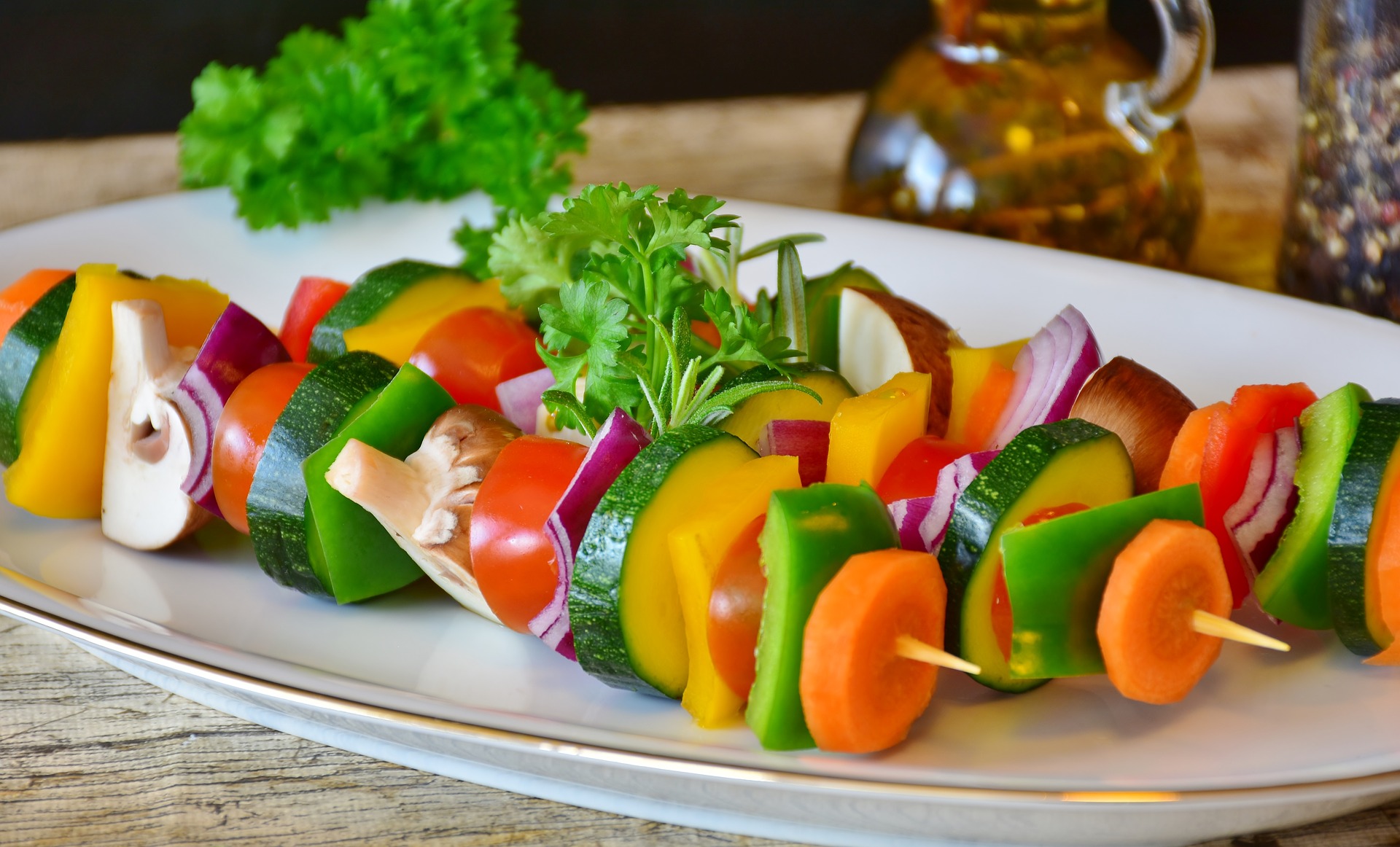 Шашлык из вареников с копченым мясом